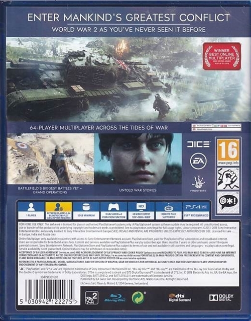 Battlefield 5 - PS4 (B Grade) (Genbrug)